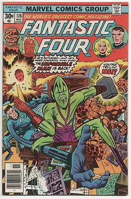 Buy Fantastic Four 176 Marvel 1976 FN Jack Kirby Stan Lee Impossible Man • 4.82£