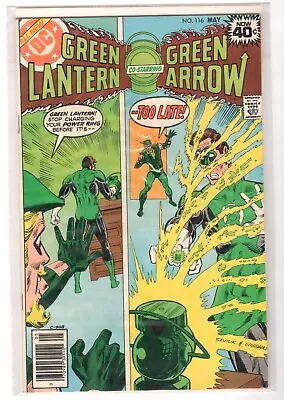 Buy Green Lantern #116 Co-starring Green Arrow May 1979 DC Comics • 39.42£