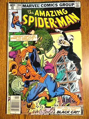 Buy Amazing Spider-man #204 Newsstand Key 3rd Black Cat Felicia 1st Print Marvel MCU • 16.85£