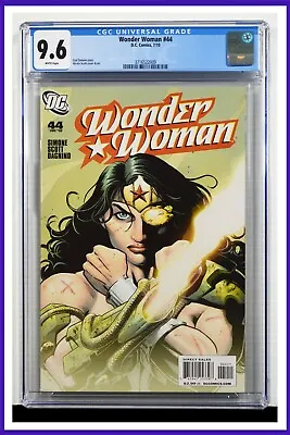Buy Wonder Woman #44 CGC Graded 9.6 DC July 2010 White Pages Comic Book. • 59.94£