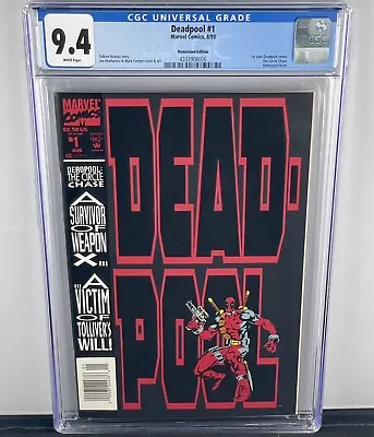 Buy Deadpool #1 CGC 9.4! 1st Solo Series! The Circle Chase! More Rare Newsstand! • 118.58£