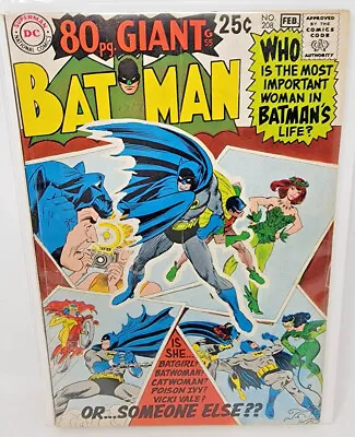 Buy Batman #208 Clayface 3rd Appearance Nick Cardy Cover Art *1969* 4.0 • 30.37£
