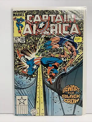 Buy Captain America #292 1st App Of Black Crow - 1984 Marvel Comics • 2.33£