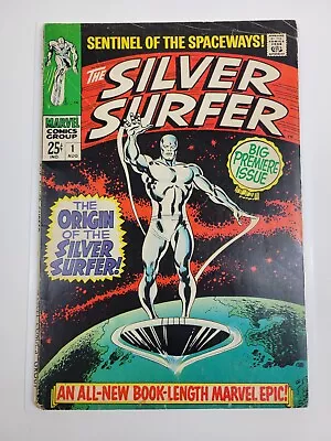 Buy The Silver Surfer #1 Marvel Comics 1968 - Origin Of Silver Surfer & Watcher • 319.68£