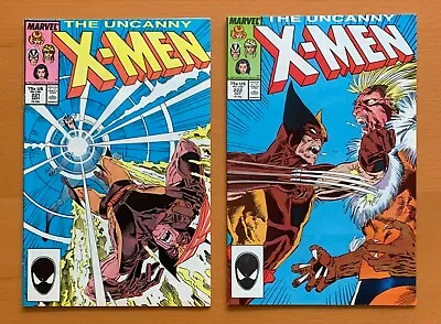 Buy Uncanny X-Men #221 & 222 KEY 1st Appearance Mr Sinister (Marvel 1987) VF+/- • 79.50£