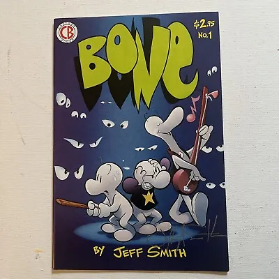 Buy Bone #1 2nd Print F- VF Signed By Jeff Smith First Appearance Rare Autograph • 557.66£