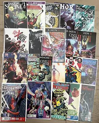 Buy Marvel Comic Lot Of 20 Mixed Avengers Thor X-men Spider-man  Deadpool Etc • 14£