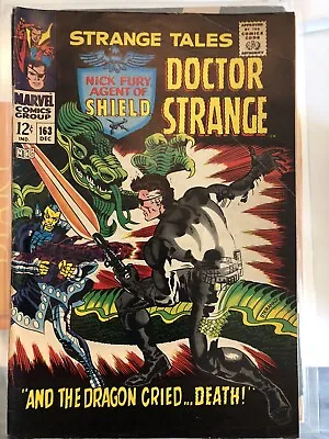 Buy Strange Tales #163 Steranko Nick Fury Dr. Strange 1st Clay Quartermain Fine- • 24.02£