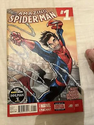 Buy THE AMAZING SPIDER-MAN #1 2014 Including INHUMAN #1 • 55£