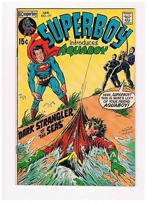 Buy Superboy #171-intro 1st Appearance Aquaboy;  DC 1971 VF- • 10.42£