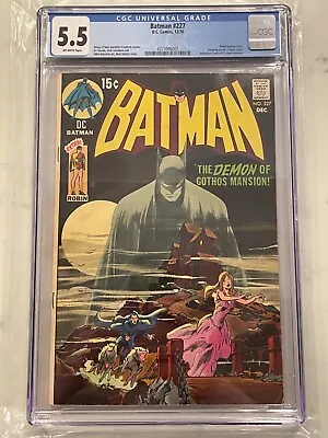 Buy Batman #227 CGC 5.5 OW Classic Neal Adams Cover Detective Comics #31 Homage • 519.68£