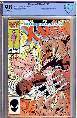 Buy Uncanny X-Men # 213 CBCS(not CGC) 9.8 White Pages  (Wolverine Vs Sabretooth) • 130.62£