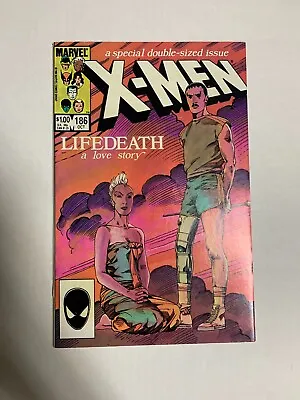 Buy Marvel Comic X-men #186 - 1984 - Special Double-Sized Issue - Lifedeath • 6.37£