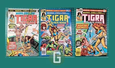 Buy Marvel Chillers #4-6 (1976) Tigra Were-Woman Marvel Comics Lot Claremont Kraven • 47.43£
