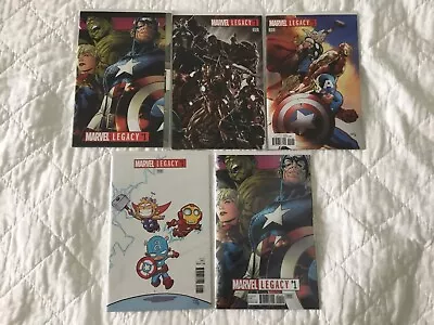 Buy MARVEL LEGACY 1 - Marvel 2017 - 5 X Comic Lot - Inc Lenticular Cover NM+ (9.6)  • 4.99£