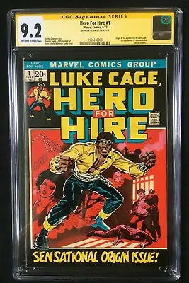 Buy Hero For Hire #1 1st App Luke Cage Signed Stan Lee  CGC SS 9.2 1596246009 • 7,500£