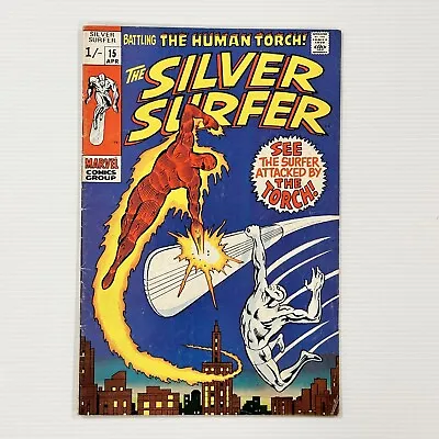 Buy Silver Surfer #15 1970 VG- Vs Human Torch Pence Copy • 72£