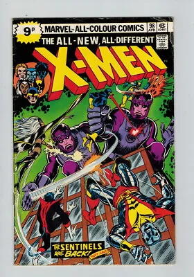 Buy Uncanny X-Men (1963) #  98 UK Price (4.0-VG) (266509) Sentinels Return 1976 • 45£