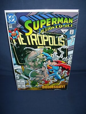 Buy Action Comics #684 Superman DC Comics 1992 With Bag And Board • 4.80£