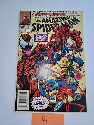 Buy AMAZING SPIDER-MAN #380 1993 Max Carnage Arc Part 11 Of 14 KEY Newsstand SALE!!! • 7.20£