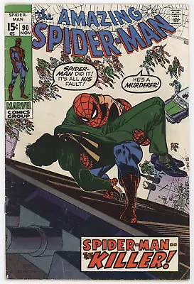 Buy Amazing Spider-Man 90 Marvel 1970 FN Doctor Octopus Death Captain Stacy Gwen • 73.56£