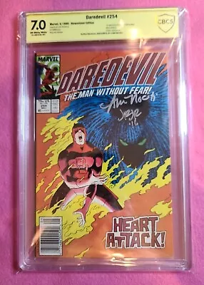 Buy Daredevil 254 Cbcs 7.0 1st Typhoid Mary Newsstand Variant Verified Signed 2x • 79.16£