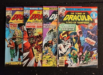 Buy TOMB OF DRACULA #40, 42, 43, 46 (Marvel Comics 1976) AVG F+/VF- Marv Wolfman • 48.26£