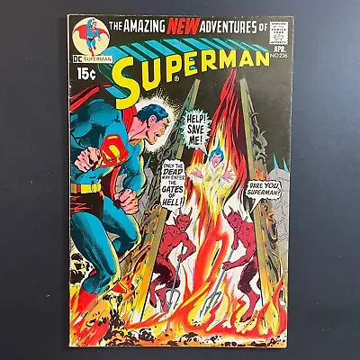 Buy Superman 236 Bronze Age DC 1971 Neal Adams Cover Denny O'Neil Comic Green Arrow • 15.97£