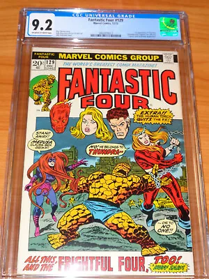 Buy FANTASTIC FOUR #129 - CGC 9.2 NM- (1st App Of Thundra ; Off-White To White Pges) • 319.77£