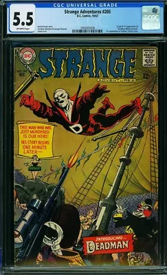 Buy Strange Adventures #205 - D.C. Comics 1967 CGC 5.5  Origin + 1st App Of Deadman • 415.07£