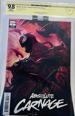 Buy Absolute Carnage #1 Stanley 'Artgerm' Lau Variant CBCS 9.8 - Signed • 107.60£