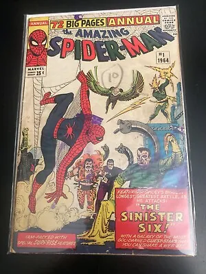 Buy AMAZING SPIDER-MAN ANNUAL #1 (1964) *Key Issue!* Very Bright & Colorful! • 576.88£