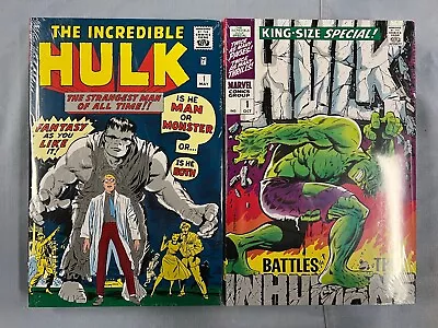 Buy Marvel Comics INCREDIBLE HULK OMNIBUS Vol #1 & 2 DM HC Global Shipping $200 • 113.19£