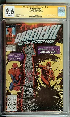 Buy Daredevil #270 CGC 9.6 Marvel Comic 1989 White Pages Signed John Romita Jr • 90.92£