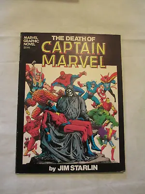 Buy The Death Of Captain Marvel - Marvel Graphic Novel #1 1982 1st Printing (Rare) • 30£