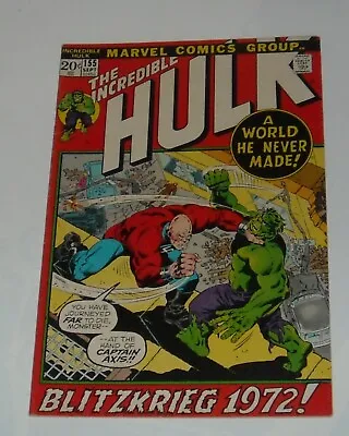 Buy KEY 1972 Marvel Comics Incredible HULK # 155 SHAPER Of WORLDS 1st APPEARANCE • 19.71£