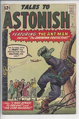 Buy Tales To Astonish #37 F (6.0)1962 - Kirby Cover - 4th Appearance Of Antman • 316.24£