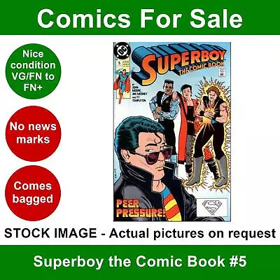Buy DC Superboy The Comic Book #5 Comic - VG/FN+ 01 June 1990 • 3.99£