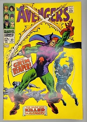 Buy Avengers #52   1st Grim Reaper, Black Panther Joins Avengers -High Grade Comic- • 42.83£