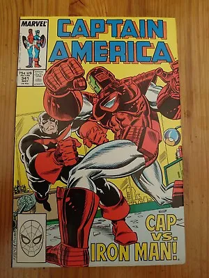 Buy Captain America Vol 1 #341 (1988) 1st Appearance Lemar Hoskins As Battlestar • 19.99£
