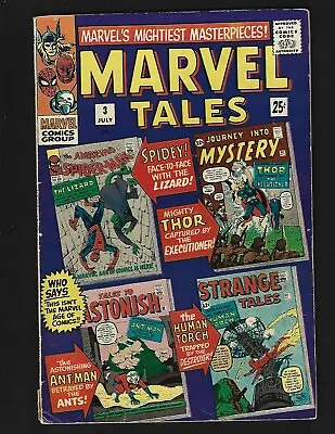 Buy Marvel Tales #3 VGFN Giant Rep Spider-Man 1st/Origin Lizard Thor 1st Jane Foster • 13.40£
