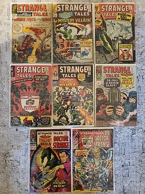 Buy Marvel Comics 1960s Strange Tales Lot Of 8 Silver Age Books! • 160.12£
