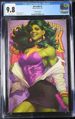 Buy She-hulk #1 Artgerm 1:100 Virgin Variant Cover Cgc 9.8 • 157.74£