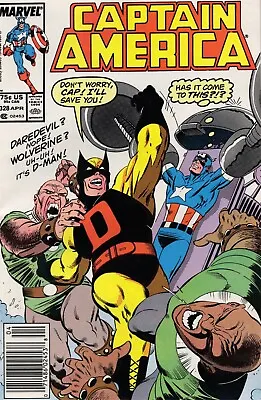 Buy Captain America # 328 (Marvel 1987) KEY 1ST APPEARANCE D-MAN Zeck Newsstand F/VF • 6.43£