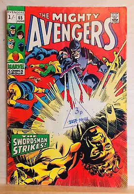 Buy The Mighty Avengers #65 (1969) UKPV - LOW GRADE - KEY ISSUE • 14.95£