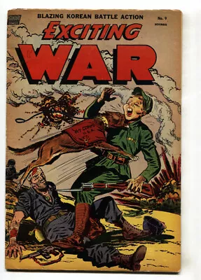 Buy EXCITING WAR #9-Dog Attack Cover! -1953-STANDARD-Korean War Comic Book • 296.82£