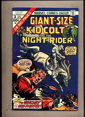 Buy Giant-size Kid Colt & The Night Rider #3_july 1975_vg+_bronze Age Western! • 3.20£