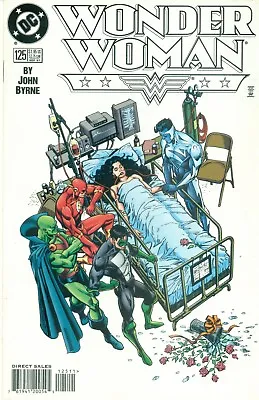Buy Wonder Woman #125 By John Byrne Superman Batman Flash Green Lantern JLA NMM 1997 • 7.19£