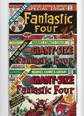 Buy Marvel Fantastic Four **wow Bronze Age Lot** Of 3 Comics ( Very Nice Lookers ) • 32.13£