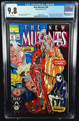 Buy The New Mutants #98 CGC 9.8 WHITE Pages Rob Liefeld/1st App DEADPOOL 🔑🔥 • 1,156.02£